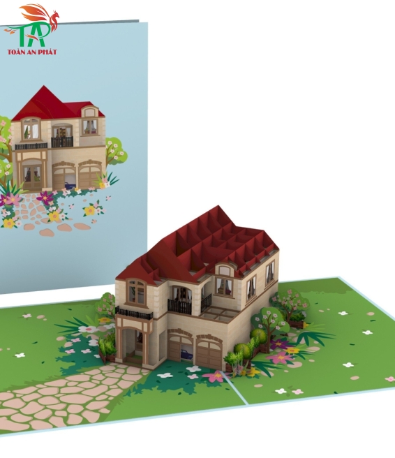 THIỆP 3D NGÔI NHÀ AP928