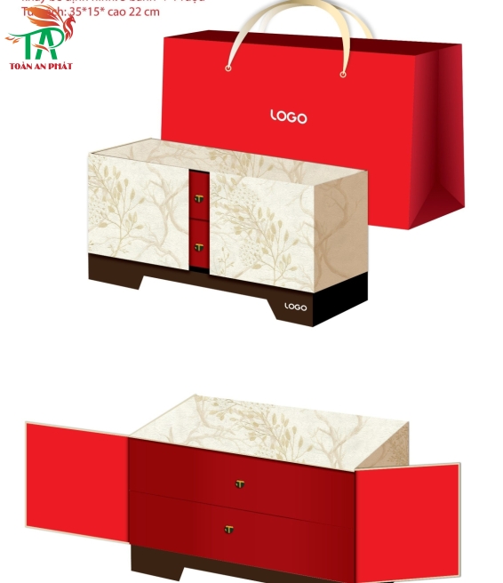 HỘP QUÀ TẶNG TRUNG THU 2 TẦNG ĐỘC ĐÁO VÀ SANG TRỌNG