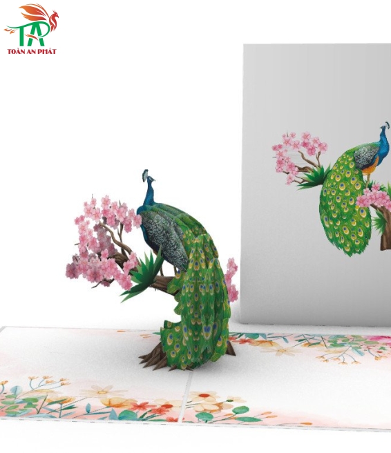 THIỆP 3D CON CÔNG AP923